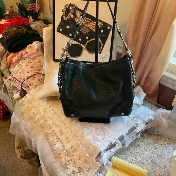 Coach vintage, Authentic Stephano, leather shoulder bag Leather silver hardware - Picture 2 of 16